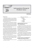 Anticoagulation Therapy for Prosthetic Valves