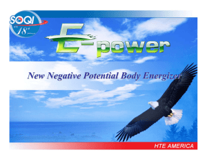 New Negative Potential Body Energizer