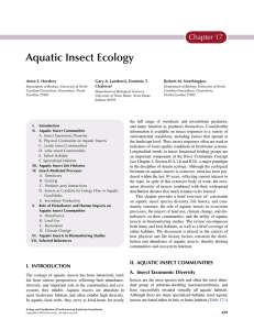 Aquatic Insect Ecology
