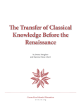 The Transfer of Classical Knowledge Before the Renaissance