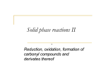 Solid phase reactions II