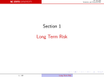 Long Term Risk - NCSU Statistics