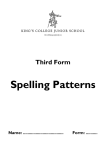 Spelling Patterns