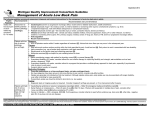 Management of Acute Low Back Pain