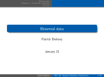 Binomial data