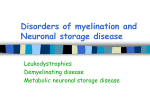 Disorders of myelination and Neuronal storage disease