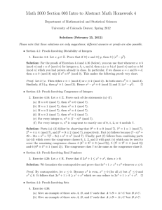 Math 3000 Section 003 Intro to Abstract Math Homework 4