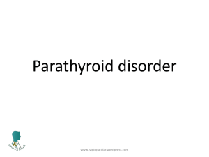 Parathyroid disorder