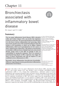 Bronchiectasis associated with inflammatory bowel disease