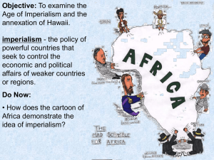 Reasons for Imperialism