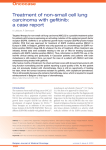 Treatment of non-small cell lung carcinoma with gefitinib: a case report