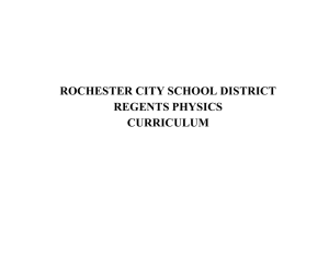 Major Understanding - Rochester City School District