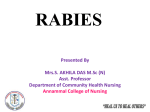 RABIES - Annammal College of Nursing
