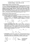 Synthetic Strategy – Lecture 2 (DC, 19.1.05)