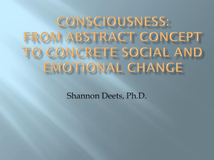 Consciousness - Shannon Deets Counseling LLC
