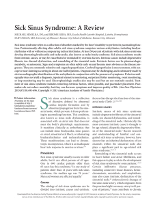 Sick Sinus Syndrome: A Review