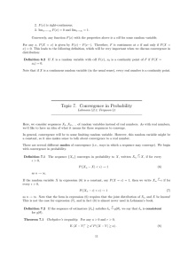Topic 7. Convergence in Probability