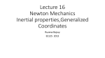 Lecture 16 Newton Mechanics - b