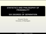 Philosophy of probability - Department of Mathematics | University of
