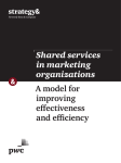 Shared services in marketing organizations - Strategy