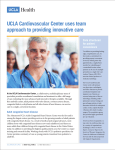 UCLA Cardiovascular Center uses team approach to
