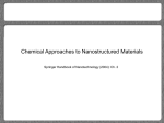 Chemical Approaches to Nanostructured Materials