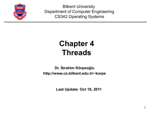 Threads and Multi-threaded Programming
