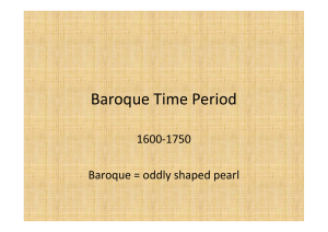 Baroque Time Period