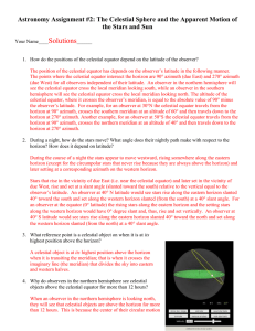 Astronomy Assignment #1