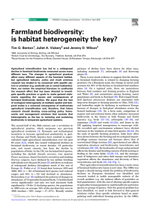 Farmland biodiversity: is habitat heterogeneity the key?