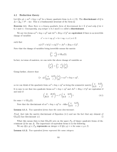 4.1 Reduction theory