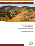 Introduced tree species in European forests: opportunities and