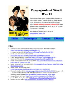 World History_Propaganda of World War II