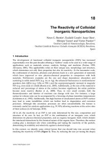 The Reactivity of Colloidal Inorganic Nanoparticles