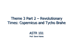 Revolutionary Times: Copernicus and Tycho Brahe