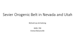 Sevier Orogenic Belt in Nevada and Utah