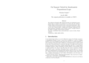 On Sequent Calculi for Intuitionistic Propositional Logic