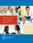 hematologic oncology 2013 annual report
