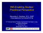 IND-Enabling Studies: Preclinical Perspective