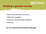 Building a greener society
