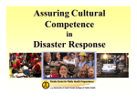 Assuring Cultural Competence Disaster Response