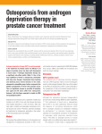 Osteoporosis from androgen deprivation therapy in prostate cancer