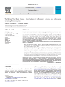 The birth of the Rheic Ocean — Early Palaeozoic subsidence