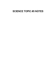 SCIENCE 7 TOPIC 5 NOTES - Stillwater Christian School