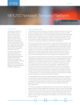 NFX250 Network Services Platform