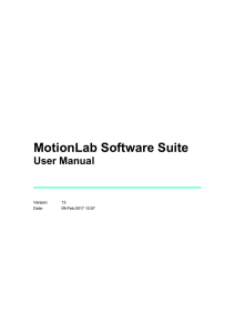 MotionLab Software Suite