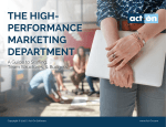 the high- performance marketing department
