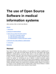 The use of Open Source Software in medical information