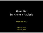 Gene List Enrichment Analysis