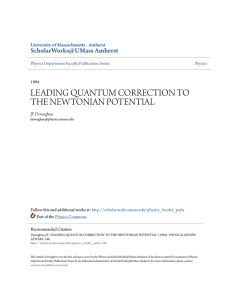 leading quantum correction to the newtonian potential